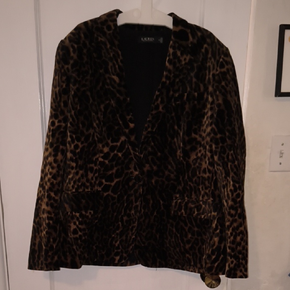 Ralph Lauren | Animal Print Blazer - Brown and Black